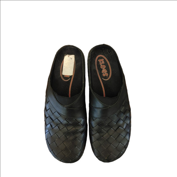 Klogs Footwear Leather Basket Weave Size 8.5 - Picture 1 of 4